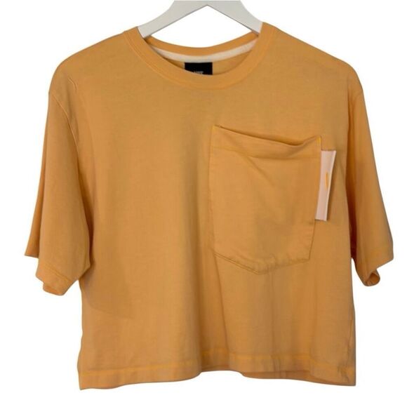 Nike orange cropped pocket front t shirt size M - Picture 2 of 11